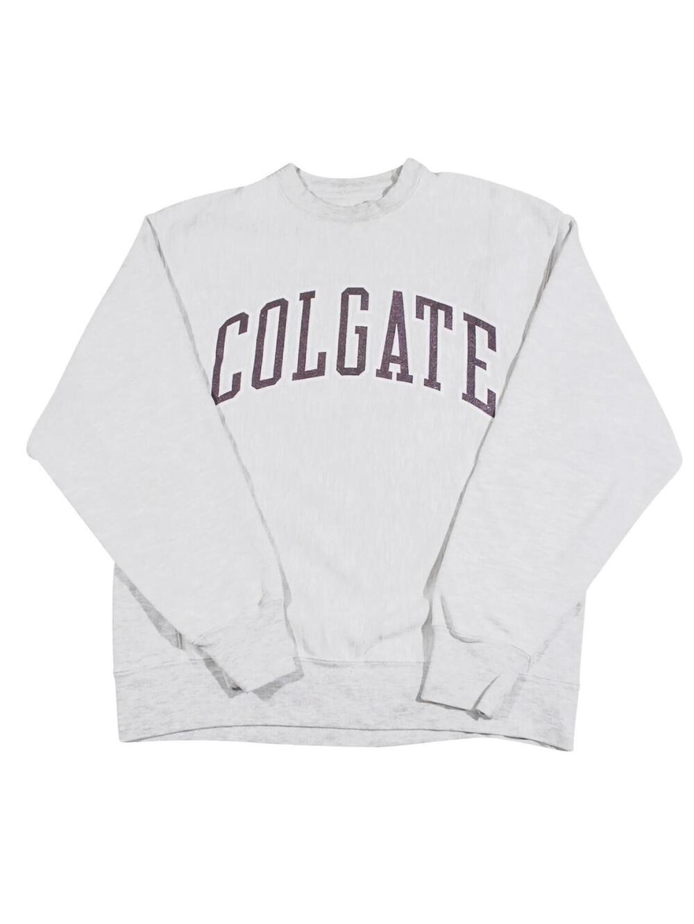 Vintage Colgate Raiders NCAA Football Gray Sweatshirt Size Medium
